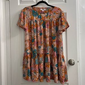 BB Dakota by Steve Madden floral 70s style dress